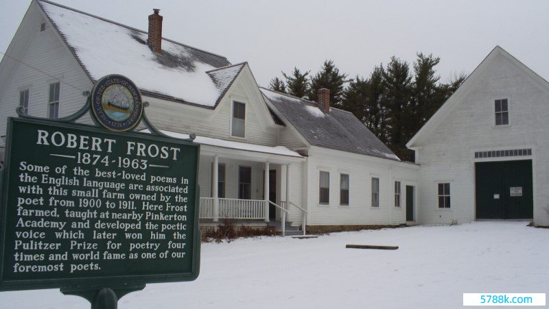 罗伯特•弗罗斯特在好意思国新罕布什尔州德里的农场。他于1900年至1911年在此居住，写下了好多报复作品。