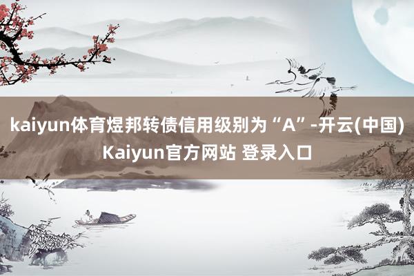 kaiyun体育煜邦转债信用级别为“A”-开云(中国)Kaiyun官方网站 登录入口